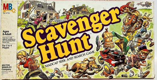 Scavenger Hunt - Milton Bradley Board Game - Vintage 1983 - Complete