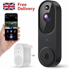 Smart 1080p WiFi Video Doorbell AI Detection 2 Way Audio Night Vision
