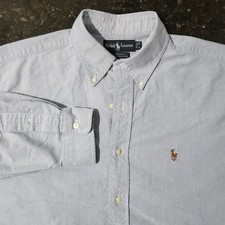 Polo Ralph Lauren Yarmouth Flesh Pony Striped Button Down Woven Oxford 16 34