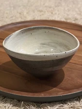 Kenta Nakazato Brush Grain Oval Bowl Used 12.5cm 10cm 6.5cm