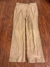 Vintage Gianni Versace Leather Pants Suede Tan 32”? See Measurements!