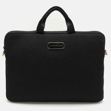 Marc by Marc Jacobs Neoprene Laptop Tablet Zip Case - Black w/ Logo 14" x 10"