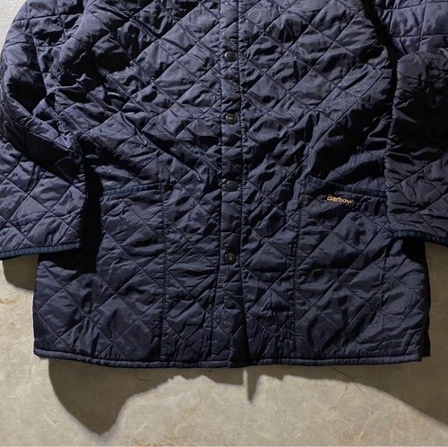 Barbour Steppjacke Herren M Navy Cord Kragen Vintage Warm Oberbekleidung - Bild 3 von 18