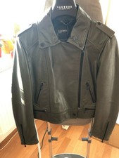 Oakwood Paris Premium Damen Lederjacke Bikerjacke, khaki, Gr. M neu