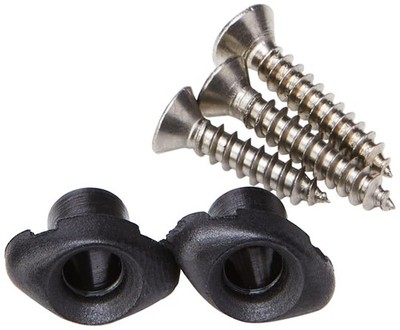 Black TUSQ XL by Graph Tech Sleek Trees (2) W/Chrome Screw
