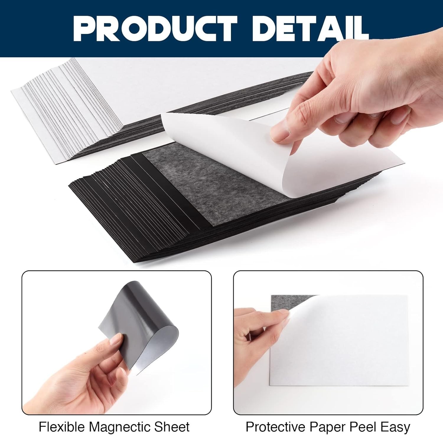 Magnet Sheets with Adhesive Backing for 4x6 PicturesBulk Pack of 96 Pieces,Ad...