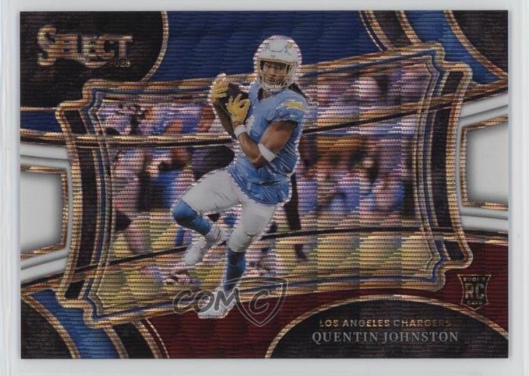 2023 Panini Select Field Level Tri-Color Prizm 17/75 Quentin Johnston #353 1u6