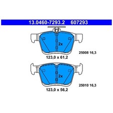 Satz Bremsbeläge Bremsklötze hinten für VW T-ROC A11 AC7 Touran 5T1 | 2428659