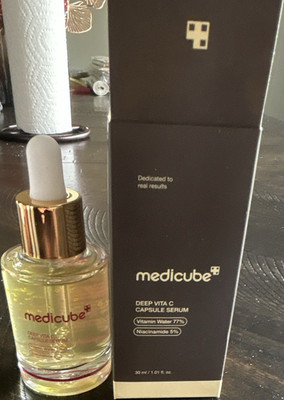 medicube Deep Vita C Capsule Serum Niacinamide Vitamin Water Face Daily Use 30ml