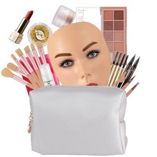 3D Makeup Practice Kit, Reusable Silicone Practice Face Board/Makeup Mannequi...