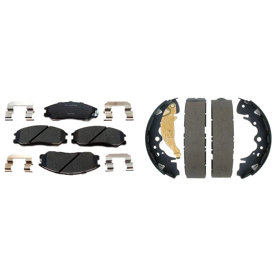 Kit pastillas de freno y zapatas de freno delanteras traseras de cerámica para Kia Sedona 2002-2003 Foto 4 de 4