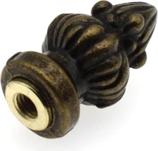 1-3/8 inch High Brass Lamp Finial Metal Lamp Finial Cap Knob Lamp Decoration for