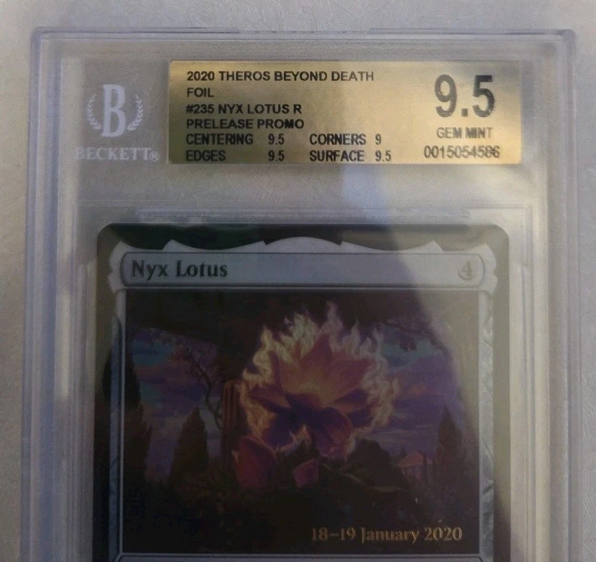 2020 Magic the Gathering Theros NYX LOTUS FOIL PRERELEASE BGS 9.5 GEM Mint MTG - Image 3 of 4