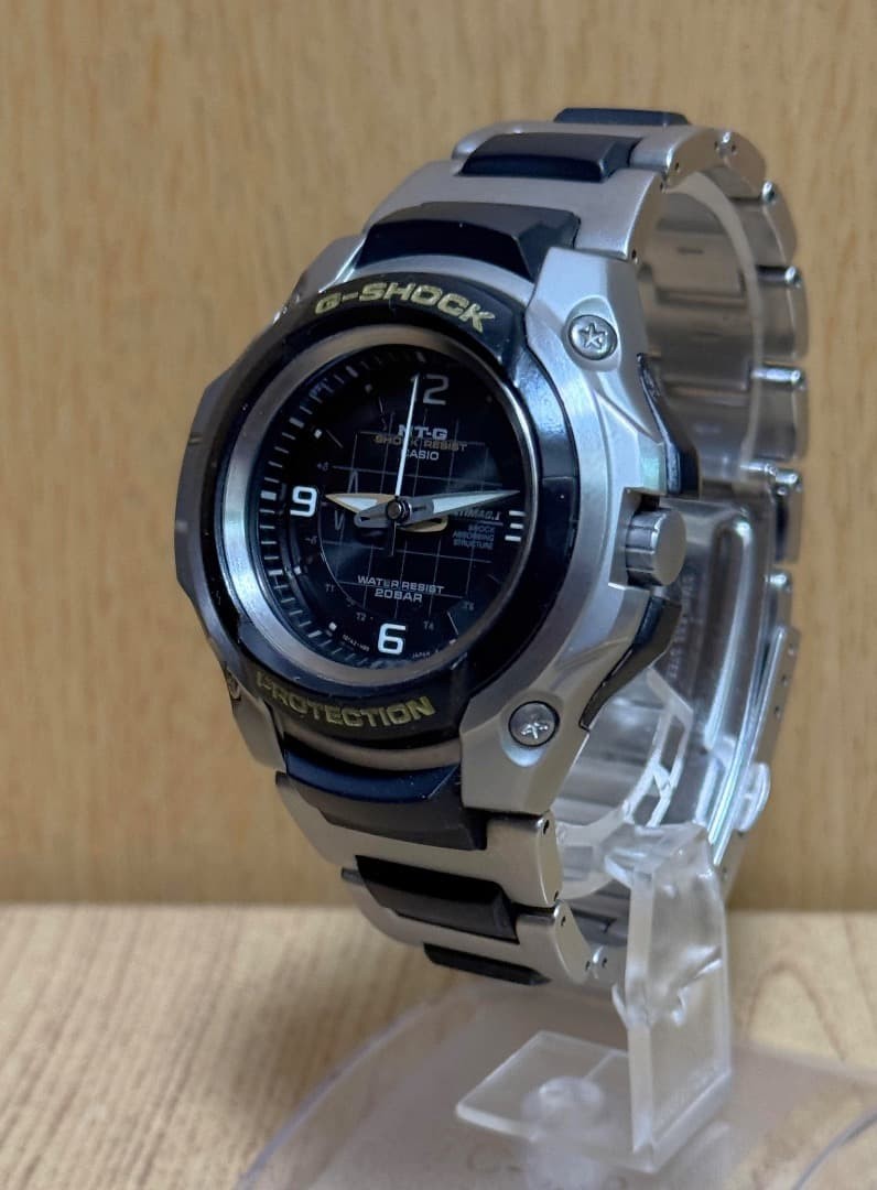 CASIO G-SHOCK MTG-110-1BJF Silver Gold Analog Watch Tested | eBay