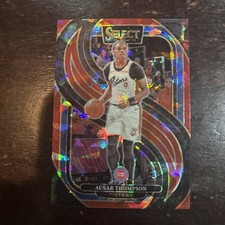 2024-25 Panini Select - Premier Level Ausar Thompson #153 CRACKED RED ICE Prizm