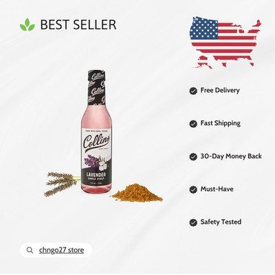 12.7 oz Lavender Syrup for Cocktails, Iced Tea, & Craft Desserts - All Natural
