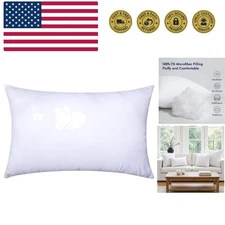 Throw Pillow Insert  Pillow Stuffer Sham Rectangle for Decorative Cushion Bed...