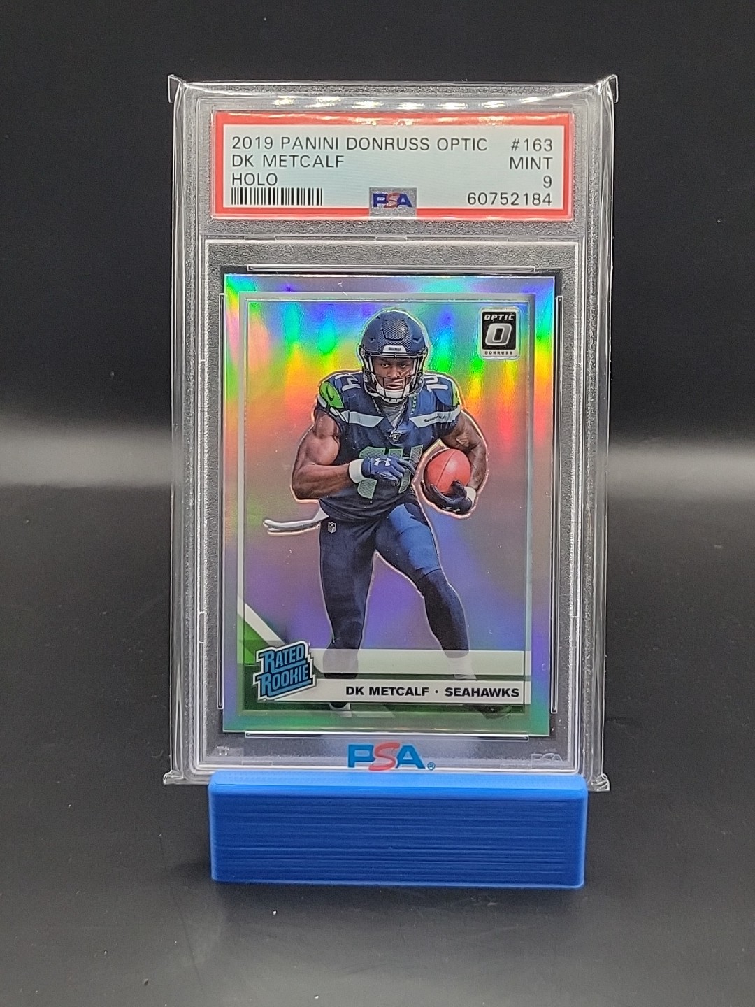 2019 Panini Donruss Optic D.K. Metcalf Rookie Holo PSA 9 #163 Rated RC Silver