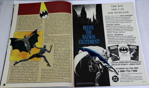 BATMAN RETURNS Official Movie Souvenir Magazine Vintage 1992 - Foto 4 di 12