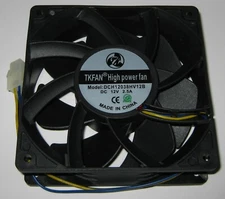 TKFAN 120 mm High Power / Speed Cooling Fan - 30 Watt - 12 V DC - 285 CFM - 72dB