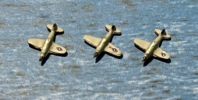 1/1250 3 US Westland Wyvern carrier strike aircraft, made by Schlingelhof, HDS