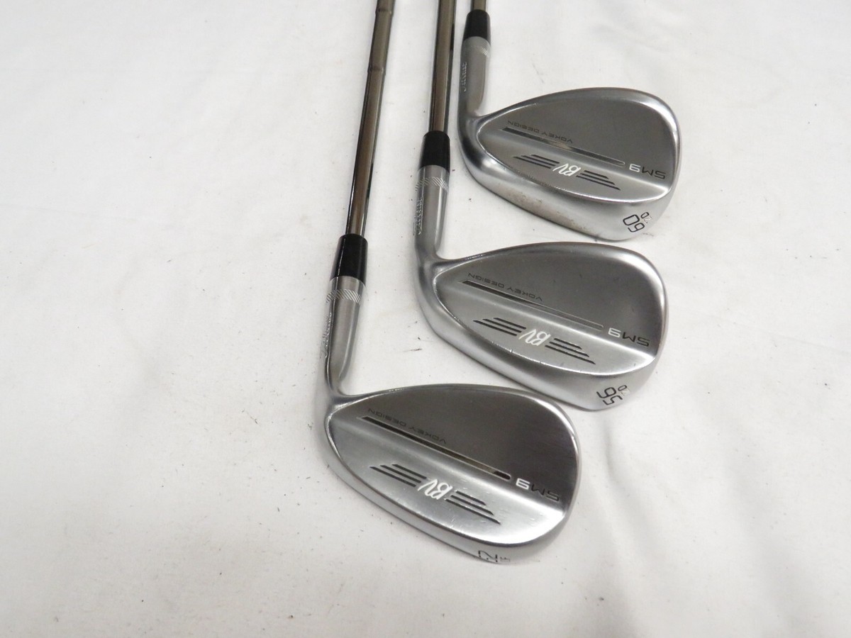 Used RH Titleist Vokey SM9 52* 56* 60* Wedge Set Dynamic