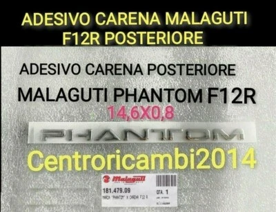 ADESIVO MALAGUTI ADESIVO CARENA MALAGUTI F12 R ORIGINALE CARROZZERIA COLORE CROMATO CARENA F12R