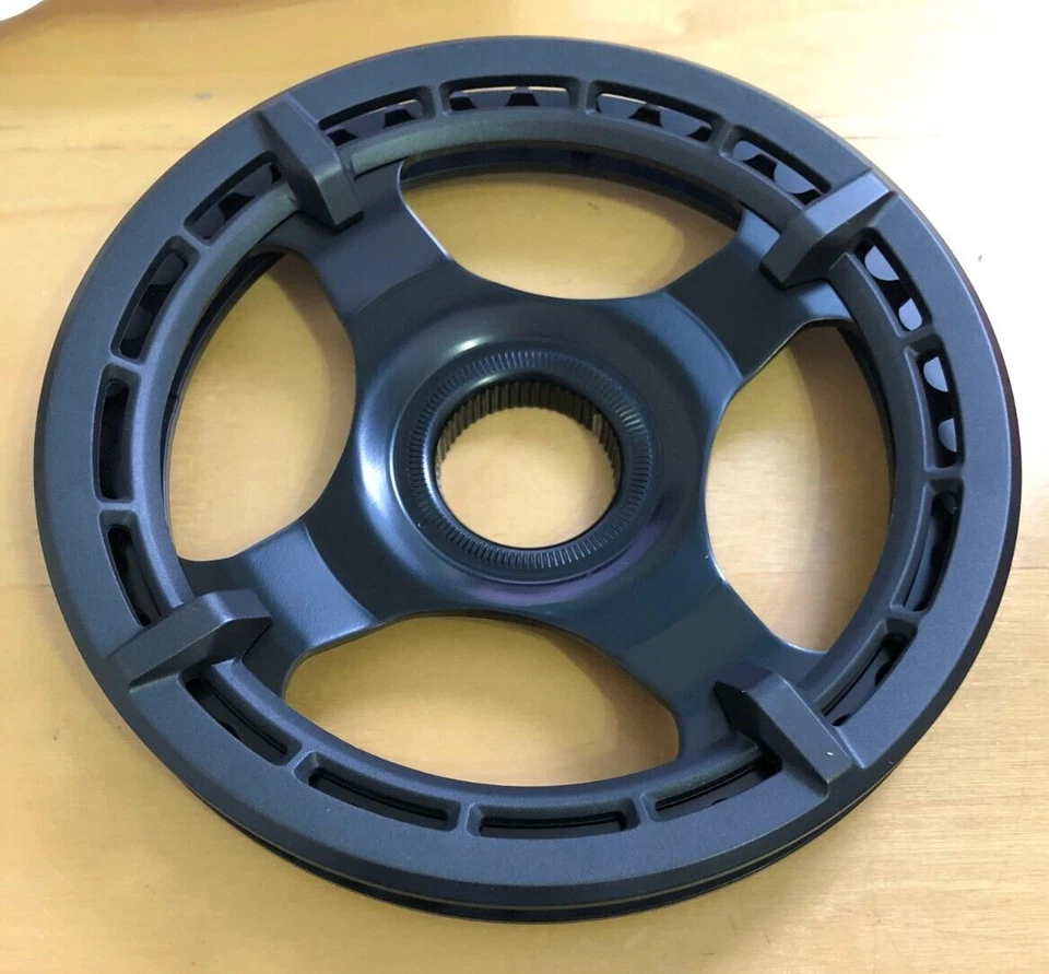 NUEVO Plato Shimano STEPS CR-ET600 38T Doble Chainguard 50mm Chainline Negro Foto 2 de 2