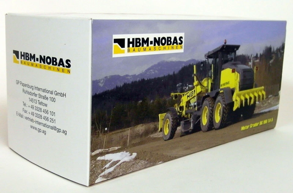 NZG 1/50 HBM-Nobas Motor Grader BG 190 TA5 Diecast Scale Construction Model 6381 - Image 2 of 4