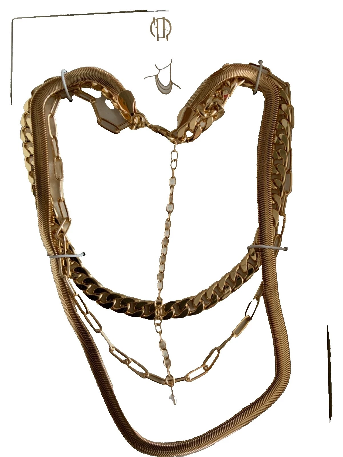 Cadena de Cristal House of Harlow Moda Collares y Colgantes