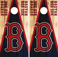Boston Red Sox Cornhole Skin Wrap MLB Wood Decal Vinyl Board Logo DR579