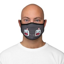 Onigiri Man Fitted Polyester Face Mask