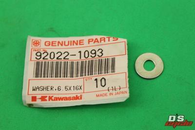 NOS KAWASAKI WASHER 6.5X16X1.0 KLF400 BAYOU KVF KLF 92022-1093 | eBay
