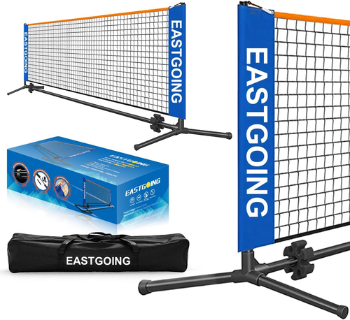 10 Ft Mini Portable Soccer Tennis Net | Pickleball Net System with Carrying Bag - Afbeelding 1 van 6