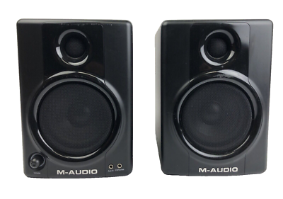 M-AUDIO Studiophile AV40 スピーカー M-Audio Studiophile AV 40 Studio Monitor Shelf Speakers With Bass
