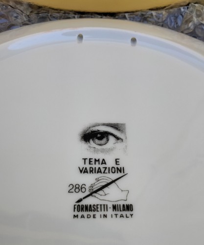 Fornasetti Tema E Wall Plate Variazioni No 286 Lina PTV286X in the box - Picture 3 of 4