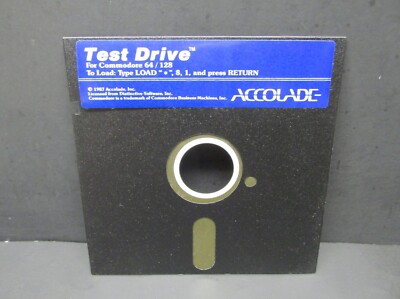 Test Drive, Commodore 64 / 128, 5.25'' Disk, Accolade 1987, Disk Only