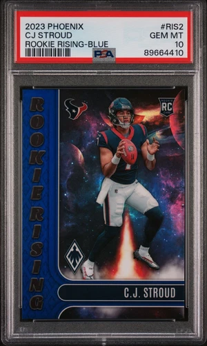 GEM 2023 Phoenix CJ STROUD Rookie Rising Blue #RIS-2 #/35 GEM MINT PSA 10 POP 6