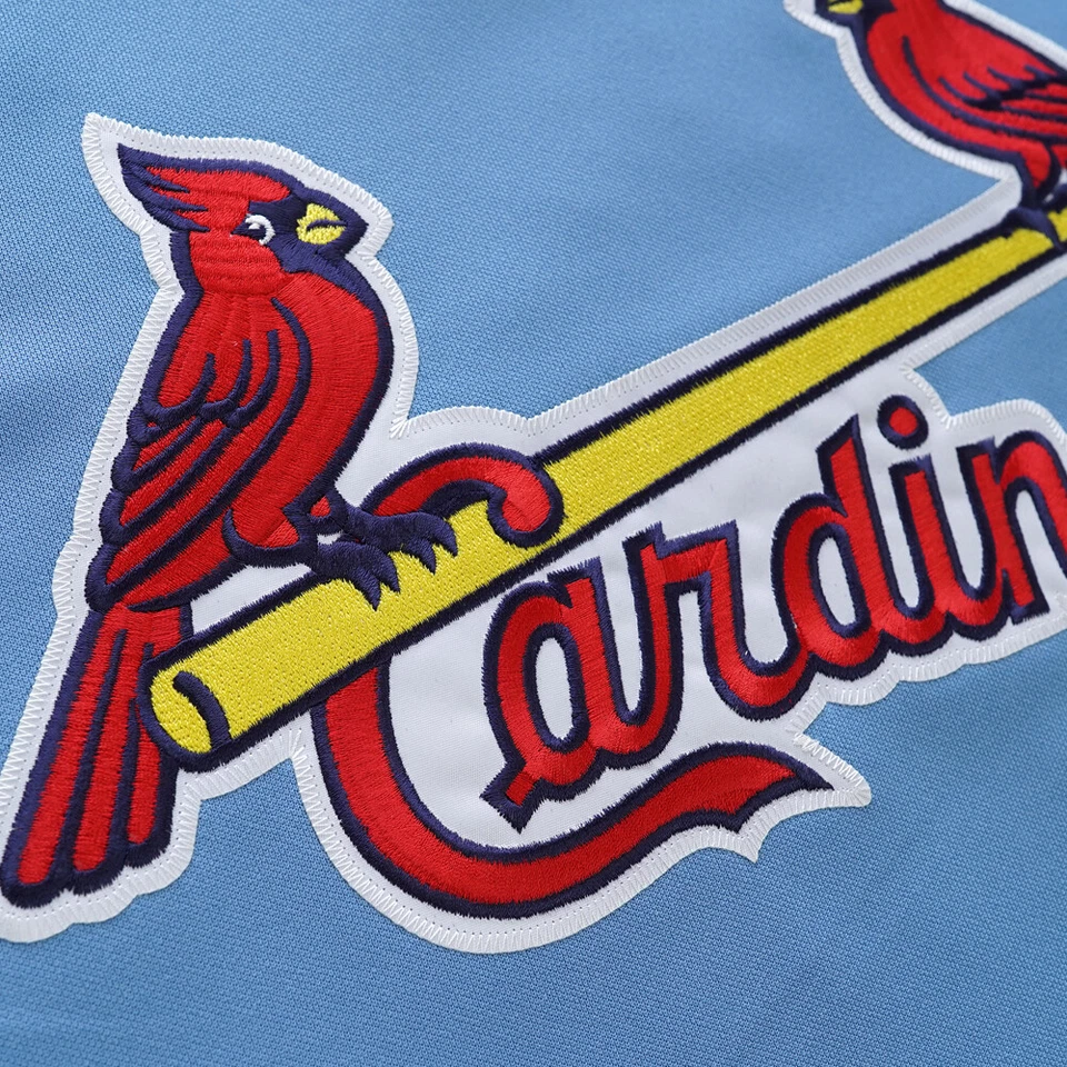 Bob Gibson signed 1980's St. Louis Cardinals Cooperstown Blue Away Jersey JSA - Image 4 of 4