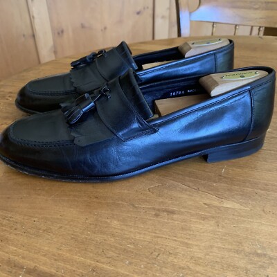 Mezlan Black Plano Tassel Loafers 12 leather Italy shoes Tasseled Calf Flex Loafer – Mezlan Warehouse main image 4