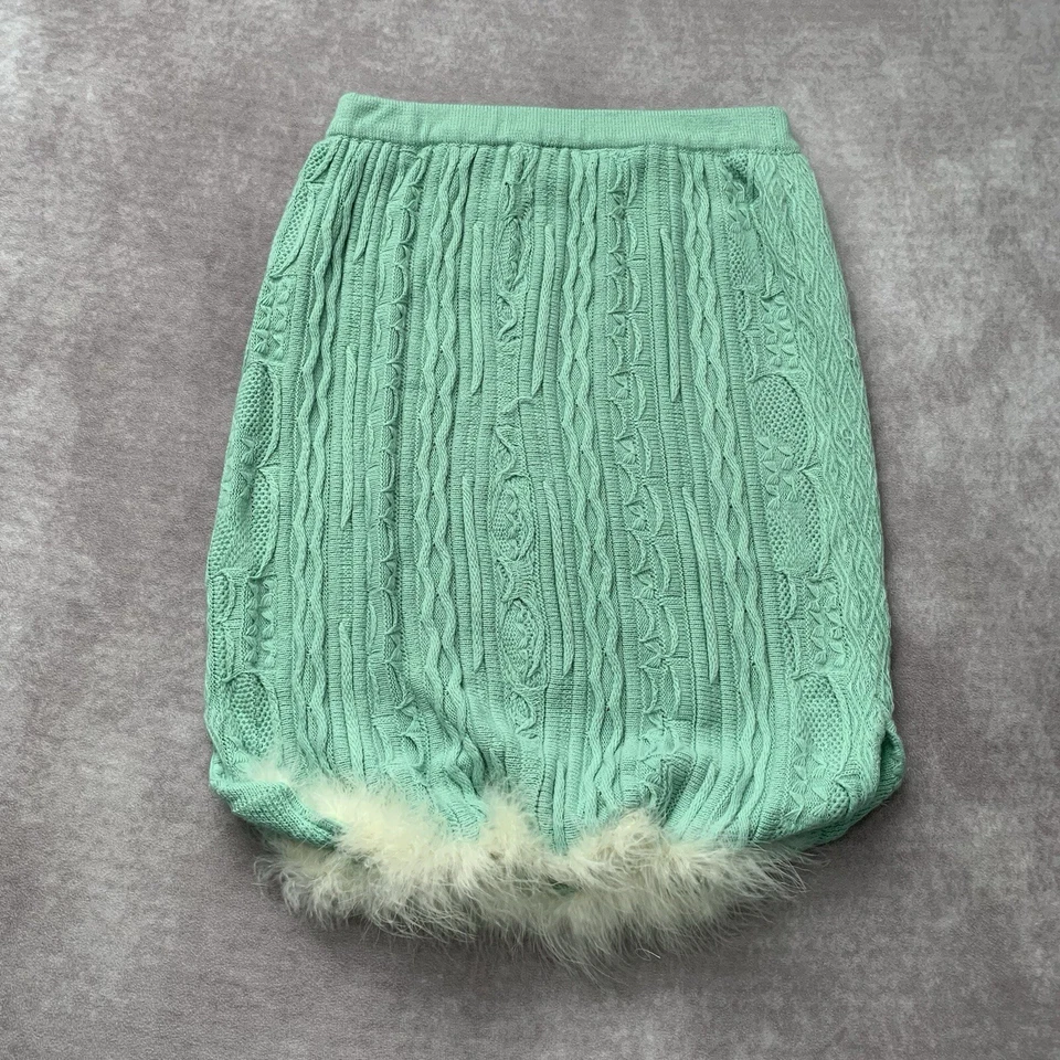 Винтажный 90-х COOGI вниз под синий женщин трубка верхний размер XXL 3D хлопок трикотажа Y2K - Изображение 4 из 4