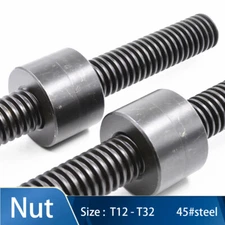 45# steel T12-T32 Nuts for Trapezoidal Left-handed threaded rod Lead Screw