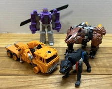 4 VTG Transformers - Grapple Beast Wars Rhinox Panther Spark Armor Megatron
