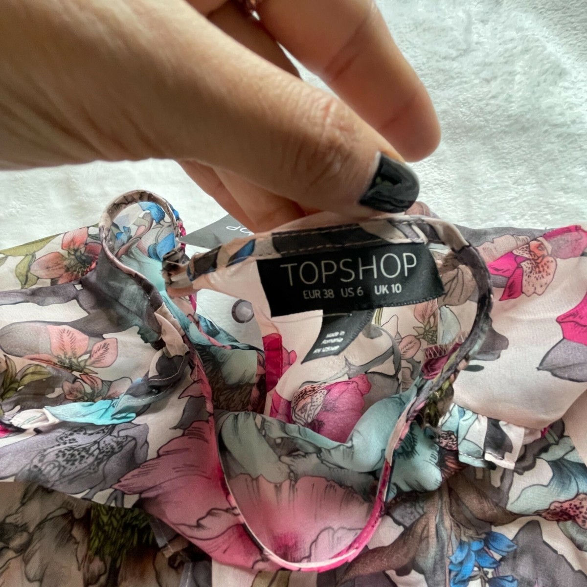 knee length dresses for ladies All The Good Black Ditsy Floral Ruffled Midi Dress  Shop the Mint