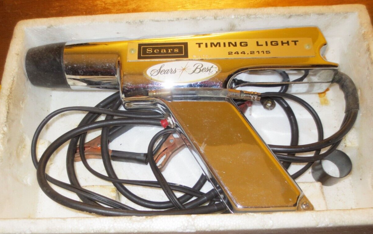 Vintage Sears Timing Light 244.2115 With Manual eBay