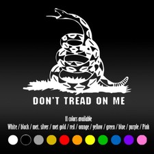 6 Dont Tread On Me Car Laptop Window Bumper Diecut Vinyl Decal Sticker