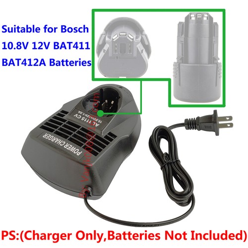 1x BOSCH 10.8V/12V AL1115CV Replace Quick Charger For BAT411/412 LiIon