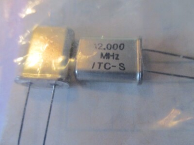 3 Stück 12.000 MHz Quarz HC49/U Crystal Resonator Oszillator