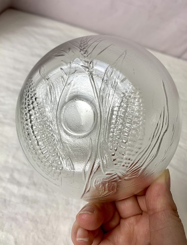 Vintage Durlex 5 Bowls Decorative Wheat/Corn Stocks Glass Made in France 5” dia - Picture 7 of 8