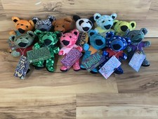 Grateful Dead - Series 3 - 7  Bean Bears - Full Set - Lot of 12 - Liquid Blue